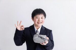 男の子のピアノレッスン